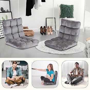 ローラー付ソファ椅子 Amazon.com: SUPER DEAL 14-Position Folding Floor Chair